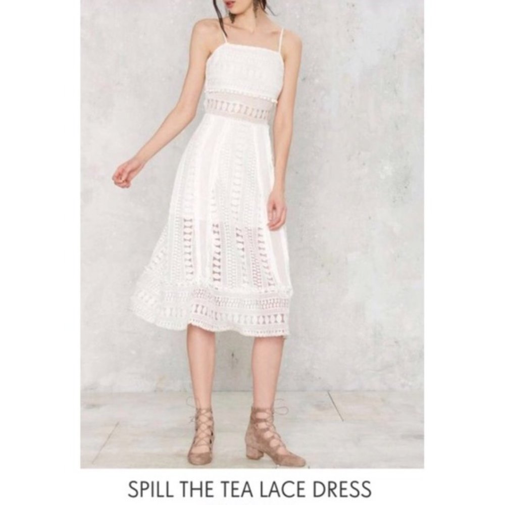 Spill the Tea Lace Dress by Endless Rose